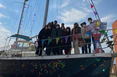 Salento, la nuova vita della barca confiscata: laboratori didattici nel natante della «tratta»