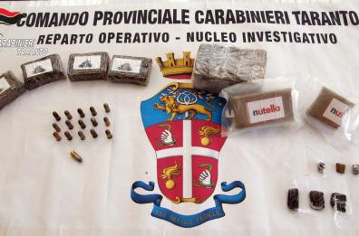 San Marzano di San Giuseppe, hanno oltre 1kg di hashish in casa, arrestati due fratelli