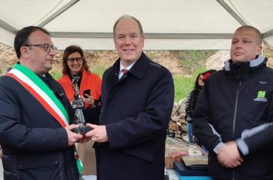 Il principe Alberto II di Monaco al Castello del Garagnone nella Bat