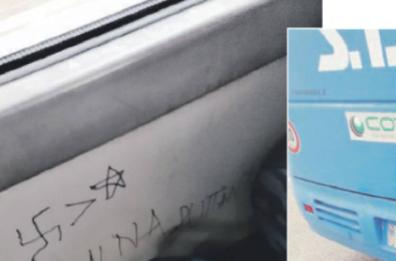 Sulla linea del bus Bisceglie-Trani scritte ignobili contro Anna Frank