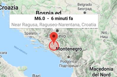 Terremoto in Bosnia: scossa avvertita anche in Puglia e Basilicata