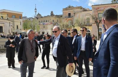 Tappa a Matera per il principe Alberto II di Monaco