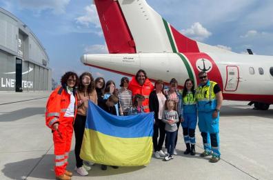 Missione pugliese in Ucraina: arrivati a Bari 12 rifugiati, tra cui 8 bimbi