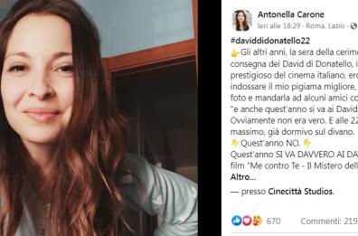 La barese Perfidia spera nel David di Donatello con «Me contro te»