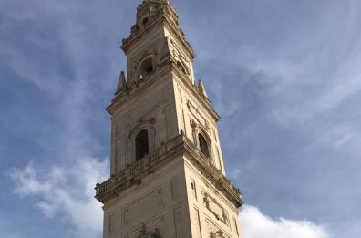 Lecce, la cerimonia di inaugurazione dell'ascensore del campanile di Piazza Duomo