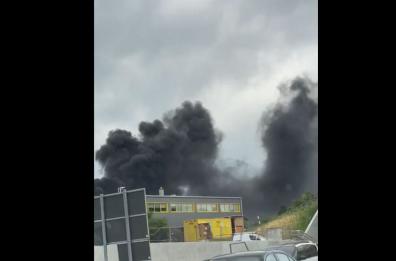 SVIZZERA - Ginevra, incendio vicino aeroporto International
