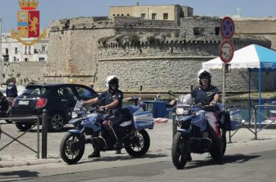 A Gallipoli poliziotti in moto per garantire maggiore sicurezza