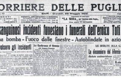 L’Italia si «infiamma» il saluto all’eroe Toti tra proiettili e bombe