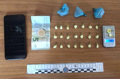 In trasferta per spacciare, 31enne arrestato a Taranto dalla Polizia