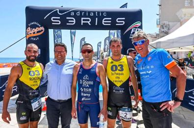 A Vieste il triathlon olimpico: Montanari e Di Ghionno top