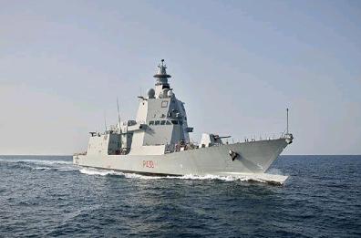 Taranto, la prima volta  in porto del pattugliatore &laquo;Thaon Di Revel&raquo;