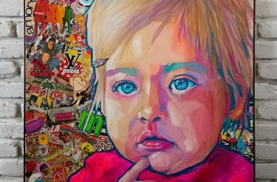 L'artista barese Cisky realizza un'opera per i &laquo;Ferragnez&raquo; e la consegna a Fedez