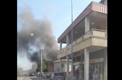 Carvico, incendio in un appartamento