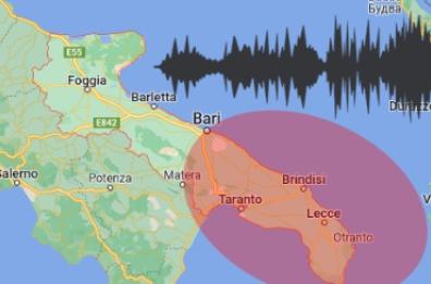 Forte boato nella Puglia centro-meridionale, ma non è un terremoto