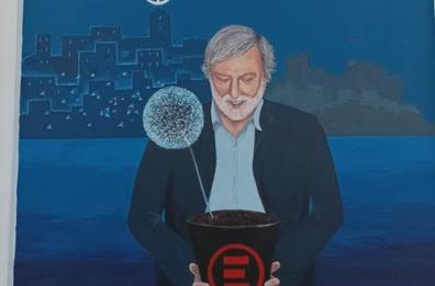 A Bari un murale in omaggio a Gino Strada