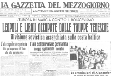 Strage di Marzabotto la solidarietà di Bari