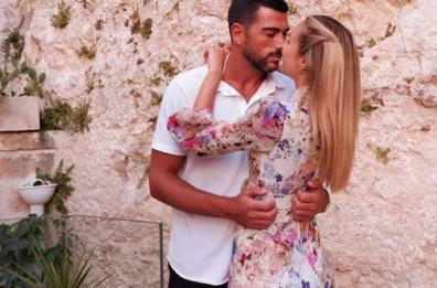 Il calciatore Pellè e la modella ungherese Varga sposi a Ostuni 