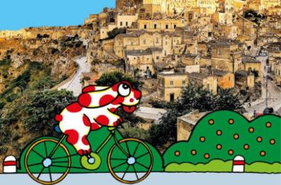 «Pimpa va a Matera», la cagnolina dei fumetti guida i piccoli alla scoperta della città