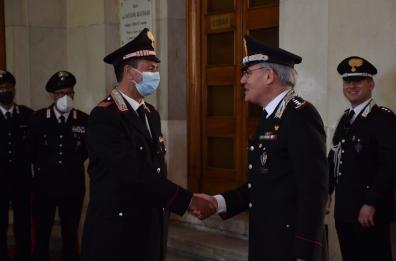 Il comandante interregionale Rispoli in visita a Bari al comando Legione Carabinieri «Puglia»