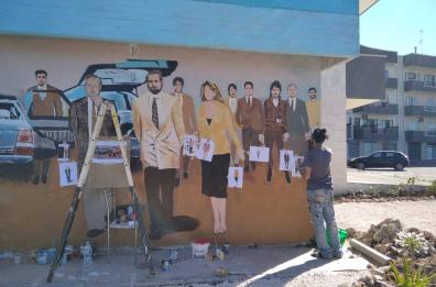 A Mola un murales in ricordo delle stragi di Capaci e via D’Amelio