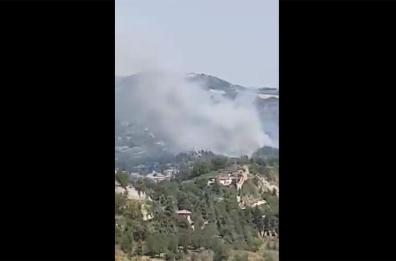 Ascoli Piceno, incendio sulle colline Vallevenere