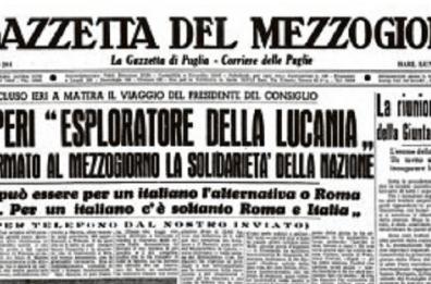 De Gasperi in Lucania sulla «via dell’acqua»
