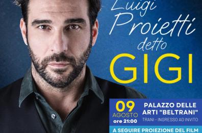 Trani, Edoardo Leo presenta «Luigi Proietti detto Gigi»