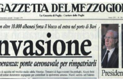 «Vlora», Bari sgomenta di fronte ai diecimila, poi l’attracco e l’attesa