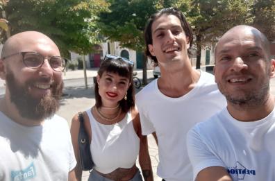 Giorgia Soleri e Damiano dei Maneskin in tour a Casamassima
