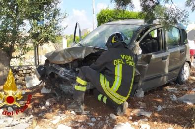 Scontro fra due auto tra Ostuni e Ceglie: 4 ragazze in ospedale in codice rosso