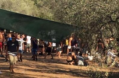 Rave party a Castrì, deflusso spontaneo dei partecipanti