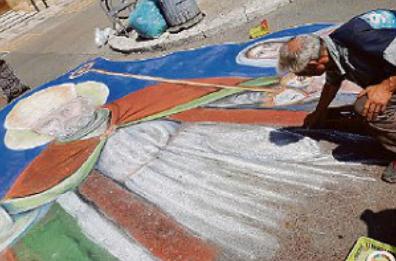 Il madonnaro che «salva» il mondo