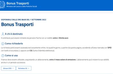 Da oggi &egrave; disponibile il bonus trasporti: ecco come richiederlo