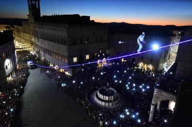 Il funambolo dei record oggi nel cielo di San Severino Lucano