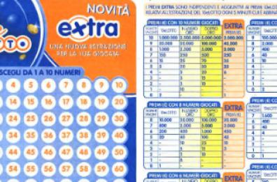 Lotto e 10eLotto, la Puglia premiata con oltre 320mila euro