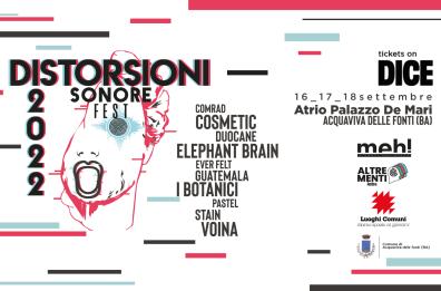 Distorsioni Sonore, la tre giorni dedicata alla musica ad Acquaviva