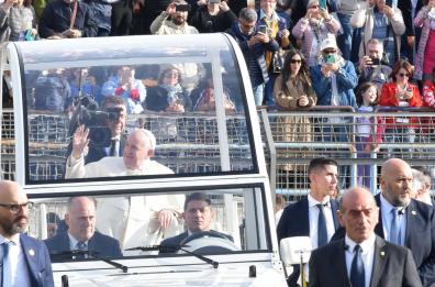 Matera, grande partecipazione per la visita di Papa Francesco
