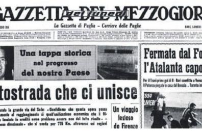 Quel primo giorno in autostrada del Sole