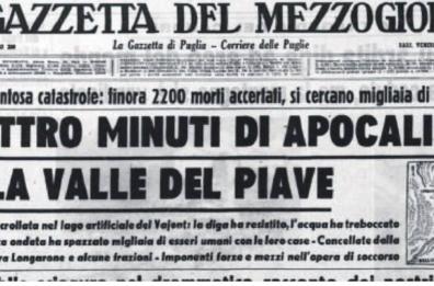 Vajont, frana di morte e disperazione