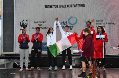 Da Bari al Galles: i fratelli Quaranta campioni del mondo di canottaggio nel doppio misto U19