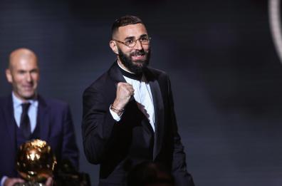 Calcio, Karim Benzema vince il Pallone d'Oro 2022