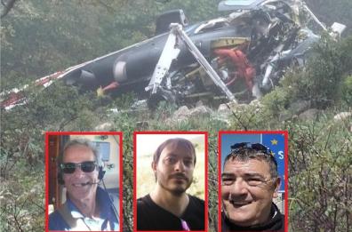 Elicottero precipitato nel Foggiano: le foto e i video dal luogo della tragedia