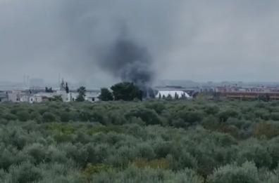 Fiamme nel Cara di Palese: domato dai vigili del fuoco, colonna di fumo visibile a km ma nessun ferito
