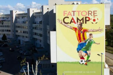 Calcio: inaugurato a Lecce murales dedicato a Chevanton