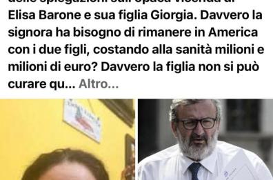 Selvaggia Lucarelli contro la mamma di bimba salentina in cura a Pittsburgh: «Ha davvero bisogno di restare lì?»
