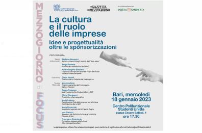 «Cultura e imprese», il primo incontro Mezzogiorno di Focus