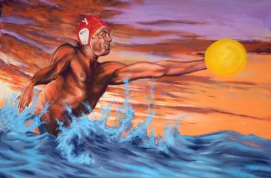 Bari, un murale dedicato al re della pallanuoto Francesco Attolico