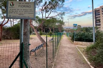 Bari, potatura alberi nel giardino Annoscia, gioiellino verde del quartiere Japigia