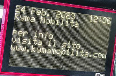 Taranto, i monitor alle fermate Amat per conoscere gli orari dei bus