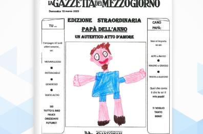 La festa del papà e la «Gazzetta»: ecco l'edizione straordinaria realizzata dai bimbi di Gravina